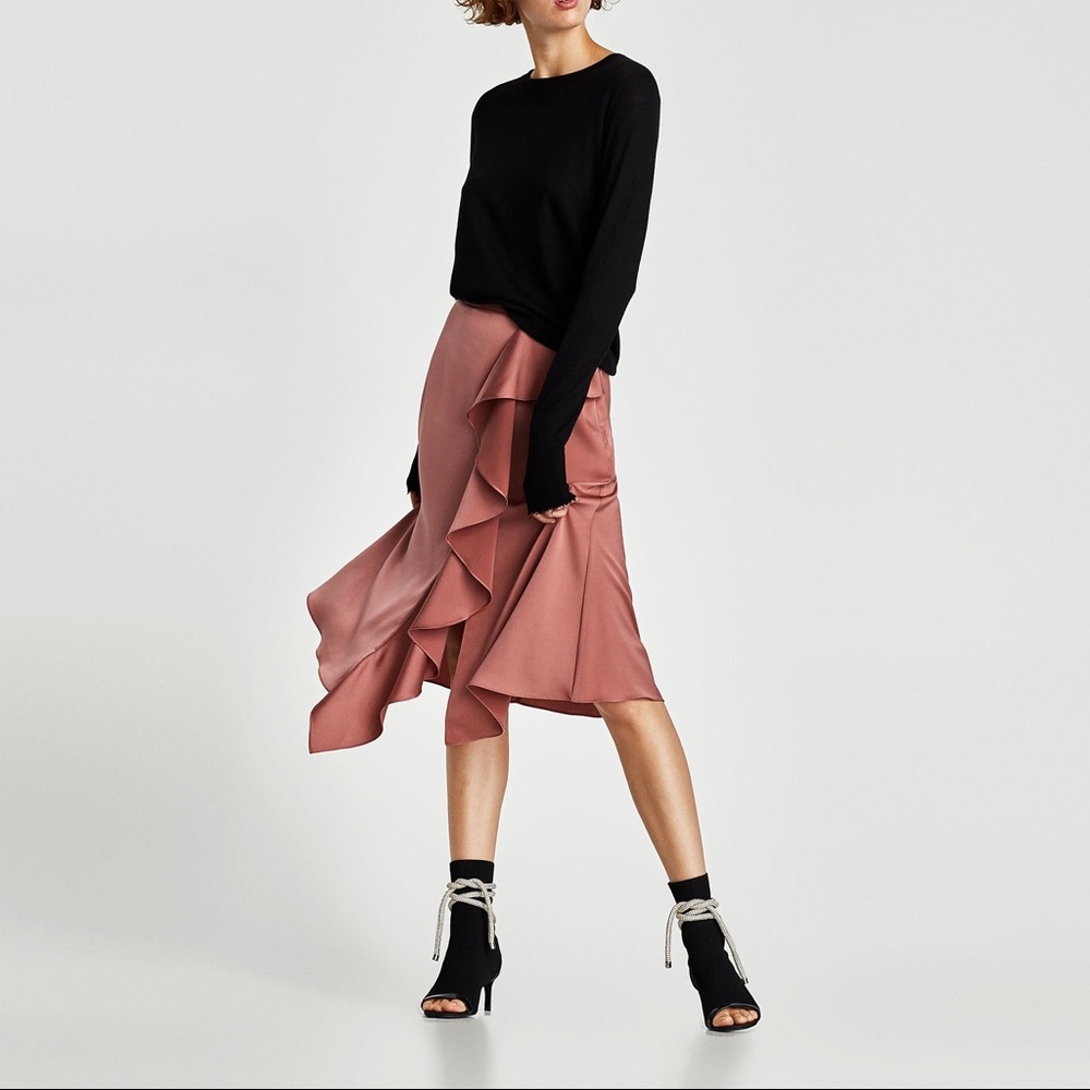 SOLD! Zara Black Open Toe Ankle Boots Jewel Cord - Picture 7 of 8